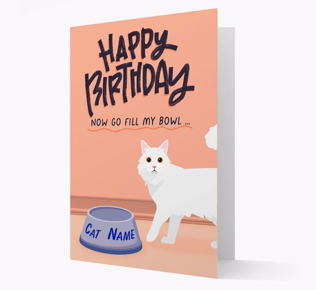 Now Go Fill My Bowl: Personalized {breedCommonName} Card